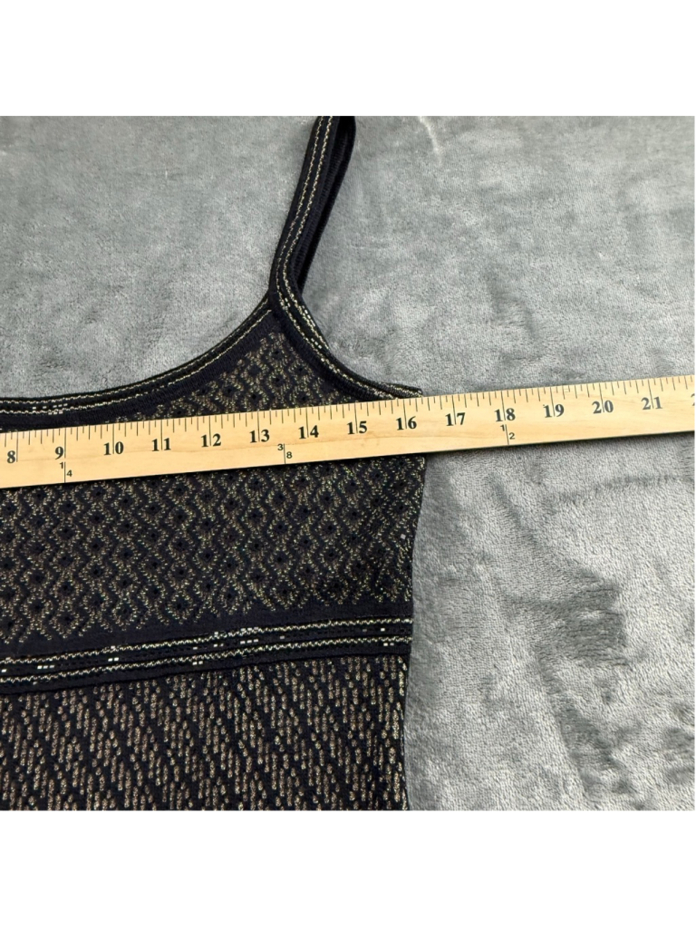St John Evening Dress 4 Quiet Luxury Metallic Knit Old Money Glam Black Gold - Picture 10 of 16